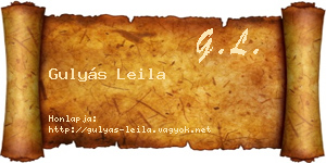 Gulyás Leila névjegykártya