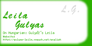 leila gulyas business card